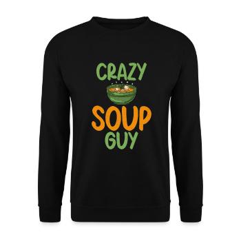 Soup Lovers Gifts - Unisex Sweatshirt - black - Front - Alina (178cm) & Michal (187cm)