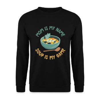 Soup Lovers Gifts - Unisex Sweatshirt - black - Front - Alina (178cm) & Michal (187cm)