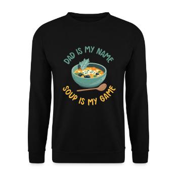 Soup Lovers Gifts - Unisex Sweatshirt - black - Front - Alina (178cm) & Michal (187cm)