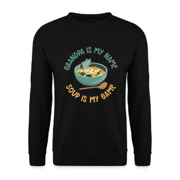 Soup Lovers Gifts - Unisex Sweatshirt - black - Front - Alina (178cm) & Michal (187cm)