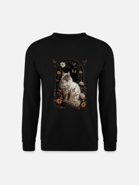 Siberian Cat - Unisex Sweatshirt - black