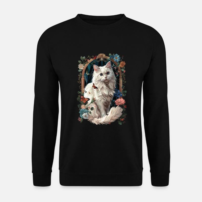 Türkisch Angora Katze - Unisex Pullover - Schwarz