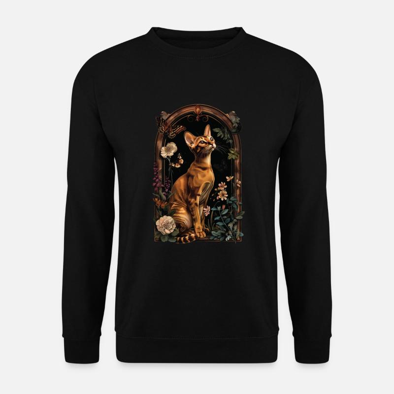 Abessinierkatze - Unisex Pullover - Schwarz
