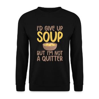 Soup Lovers Gifts - Unisex Sweatshirt - black - Front - Alina (178cm) & Michal (187cm)