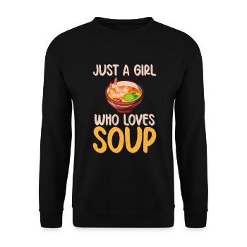Cadeaux pour les amateurs de soupe - Sweat-shirt Unisexe - noir - Devant - Alina (178cm) & Michal (187cm)