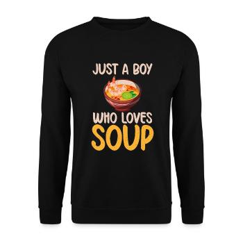 Cadeaux pour les amateurs de soupe - Sweat-shirt Unisexe - noir - Devant - Alina (178cm) & Michal (187cm)