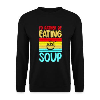 Cadeaux pour les amateurs de soupe - Sweat-shirt Unisexe - noir - Devant - Alina (178cm) & Michal (187cm)