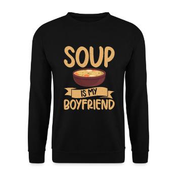 Soup Lovers Gifts - Unisex Sweatshirt - black - Front - Alina (178cm) & Michal (187cm)