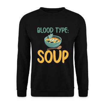 Cadeaux pour les amateurs de soupe - Sweat-shirt Unisexe - noir - Devant - Alina (178cm) & Michal (187cm)