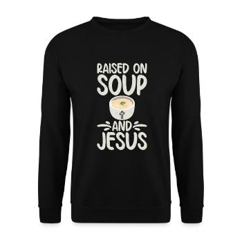 Cadeaux pour les amateurs de soupe - Sweat-shirt Unisexe - noir - Devant - Alina (178cm) & Michal (187cm)