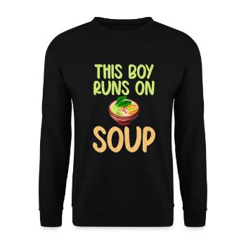 Cadeaux pour les amateurs de soupe - Sweat-shirt Unisexe - noir - Devant - Alina (178cm) & Michal (187cm)