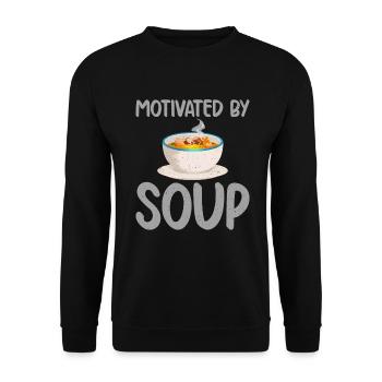 Soup Lovers Gifts - Unisex Sweatshirt - black - Front - Alina (178cm) & Michal (187cm)