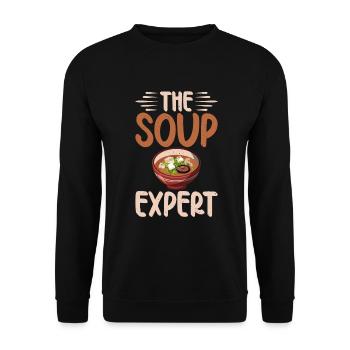 Soup Lovers Gifts - Unisex Sweatshirt - black - Front - Alina (178cm) & Michal (187cm)
