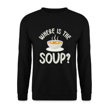 Soup Lovers Gifts - Unisex Sweatshirt - black - Front - Alina (178cm) & Michal (187cm)