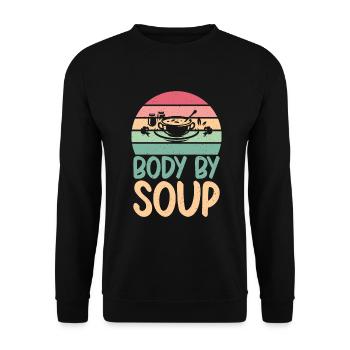 Cadeaux pour les amateurs de soupe - Sweat-shirt Unisexe - noir - Devant - Alina (178cm) & Michal (187cm)