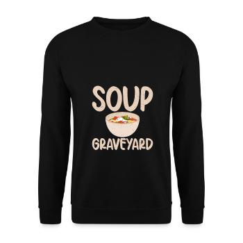 Cadeaux pour les amateurs de soupe - Sweat-shirt Unisexe - noir - Devant - Alina (178cm) & Michal (187cm)