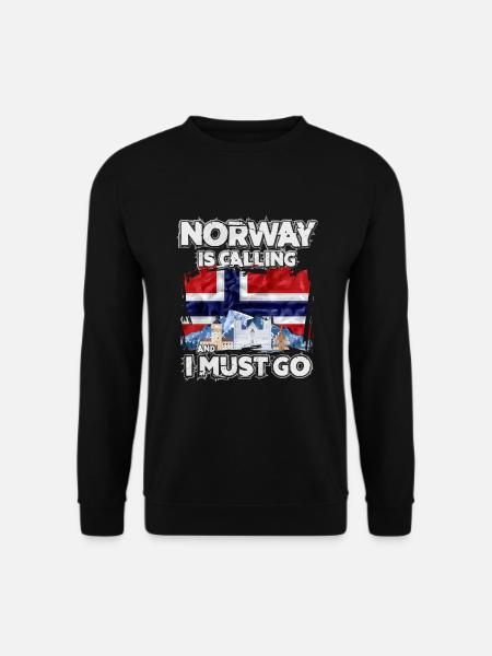 Norwegen - Unisex Pullover - Schwarz