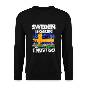 Suède - Sweat-shirt Unisexe - noir - Devant - Alina (178cm) & Michal (187cm)
