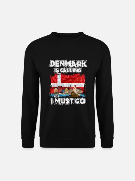Dänemark - Unisex Pullover - Schwarz