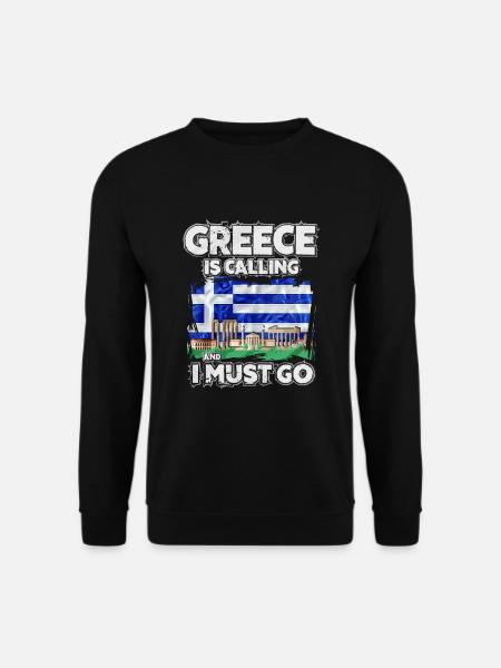 Grèce - Sweat-shirt Unisexe - noir