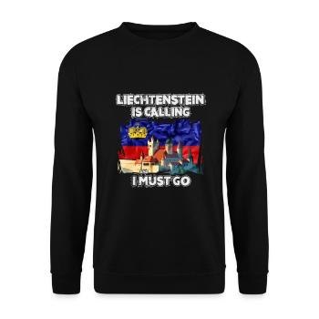 Liechtenstein - Unisex Pullover - Schwarz - Vorne - Alina (178cm) & Michal (187cm)