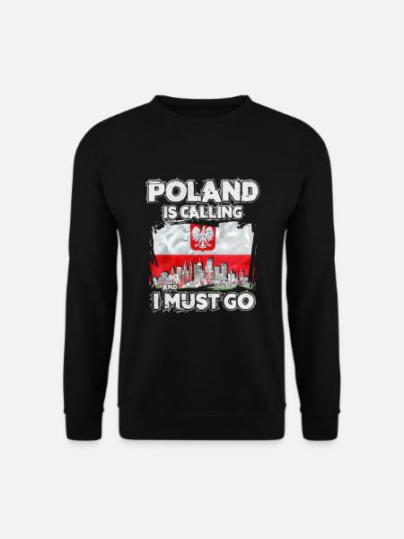Pologne - Sweat-shirt Unisexe - noir