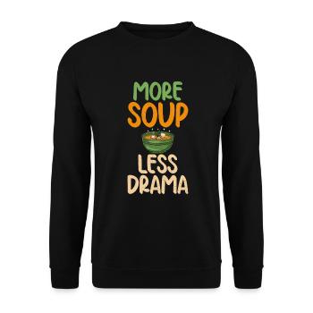 Soup Lovers Gifts - Unisex Sweatshirt - black - Front - Alina (178cm) & Michal (187cm)