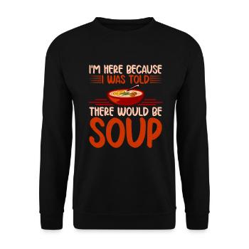 Cadeaux pour les amateurs de soupe - Sweat-shirt Unisexe - noir - Devant - Alina (178cm) & Michal (187cm)