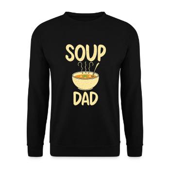 Soup Lovers Gifts - Unisex Sweatshirt - black - Front - Alina (178cm) & Michal (187cm)