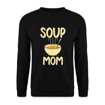 Soup Lovers Gifts - Unisex Sweatshirt - black - Front - Alina (178cm) & Michal (187cm)