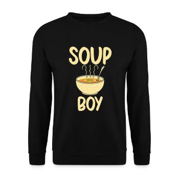 Cadeaux pour les amateurs de soupe - Sweat-shirt Unisexe - noir - Devant - Alina (178cm) & Michal (187cm)