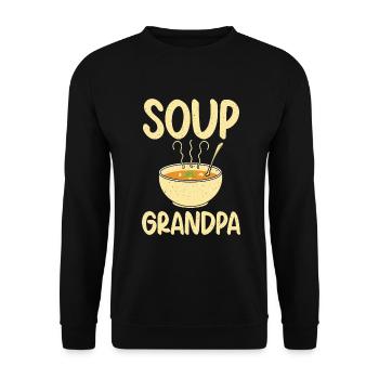 Soup Lovers Gifts - Unisex Sweatshirt - black - Front - Alina (178cm) & Michal (187cm)