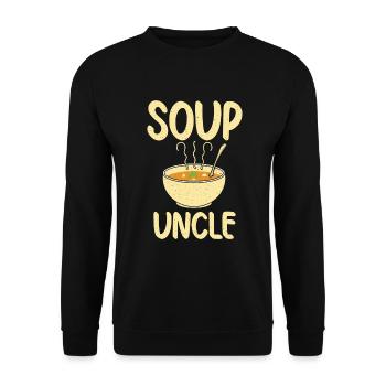 Soup Lovers Gifts - Unisex Sweatshirt - black - Front - Alina (178cm) & Michal (187cm)