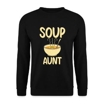 Cadeaux pour les amateurs de soupe - Sweat-shirt Unisexe - noir - Devant - Alina (178cm) & Michal (187cm)