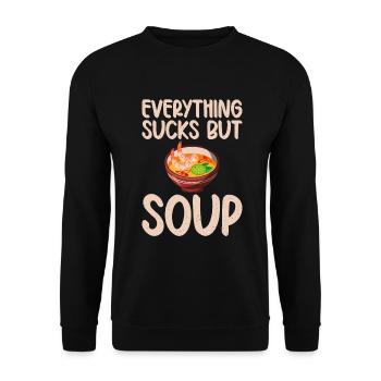 Cadeaux pour les amateurs de soupe - Sweat-shirt Unisexe - noir - Devant - Alina (178cm) & Michal (187cm)