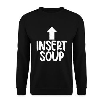 Soup Lovers Gifts - Unisex Sweatshirt - black - Front - Alina (178cm) & Michal (187cm)