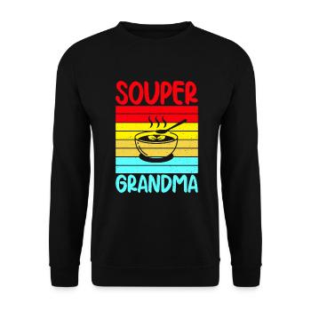 Soup Lovers Gifts - Unisex Sweatshirt - black - Front - Alina (178cm) & Michal (187cm)
