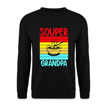 Soup Lovers Gifts - Unisex Sweatshirt - black - Front - Alina (178cm) & Michal (187cm)