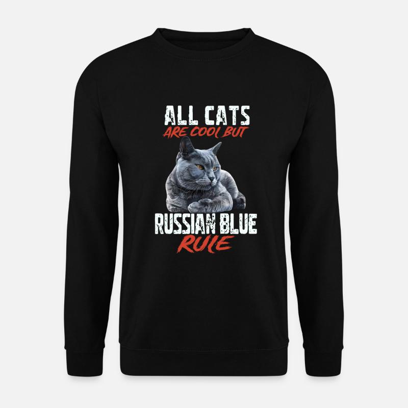 Russian blue - Unisex Sweatshirt - black