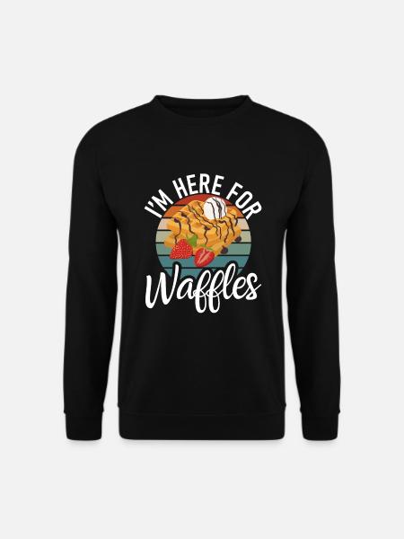 Waffle Lover Gifts - Unisex Sweatshirt - black