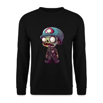 Medic Halloween - Unisex Sweatshirt - black - Front - Alina (178cm) & Michal (187cm)