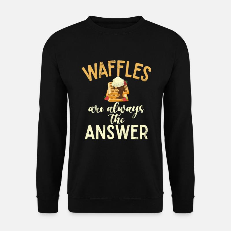 Waffle Lover Gifts - Unisex Sweatshirt - black
