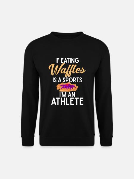 Waffle Lover Gifts - Unisex Sweatshirt - black