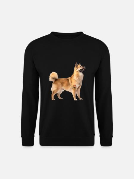Norwegian Buhund Dad Papa - Unisex Sweatshirt - black
