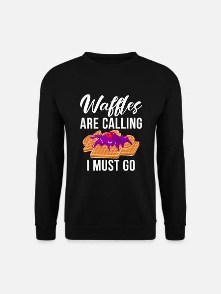Waffle Lover Gifts - Unisex Sweatshirt - black