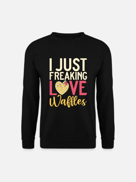 Waffle Lover Gifts - Unisex Sweatshirt - black