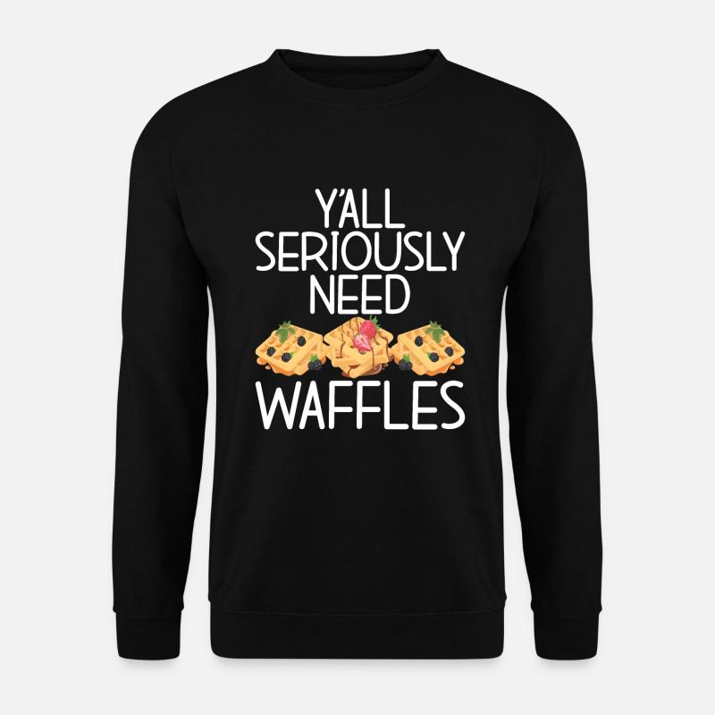 Waffle Lover Gifts - Unisex Sweatshirt - black