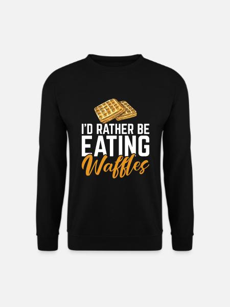 Waffle Lover Gifts - Unisex Sweatshirt - black
