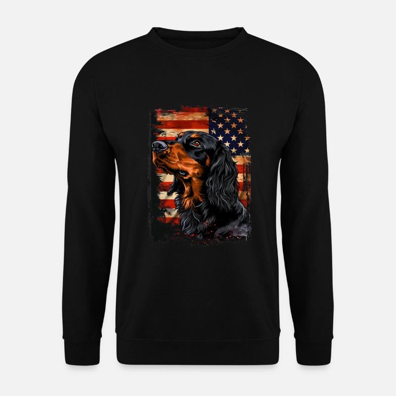 Gordon Setter Amérique États-Unis - Sweat-shirt Unisexe - noir