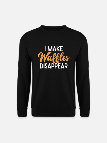 Waffle Lover Gifts - Unisex Sweatshirt - black